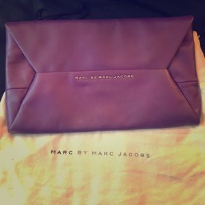 Large Marc Jacobs purple clutch
